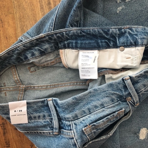 ***nwt*** GOOD AMERICAN Weekender High-Waisted Jeans - Picture 15 of 16